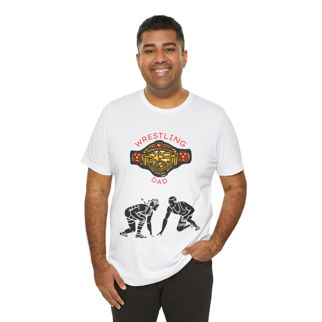 Adult Dad Wrestling Graphic T-Shirt
