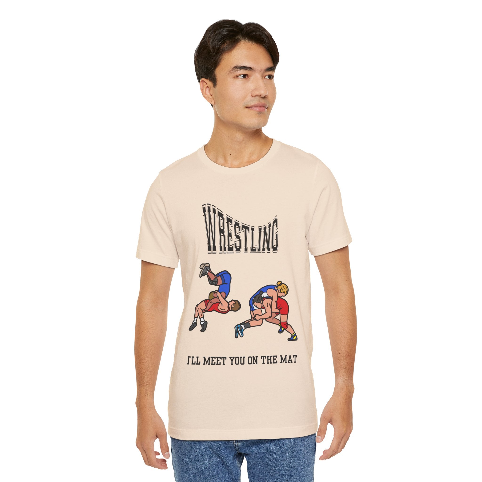 Adult Wrestling I'll Meet You On The Mat Graphic T-Shirt