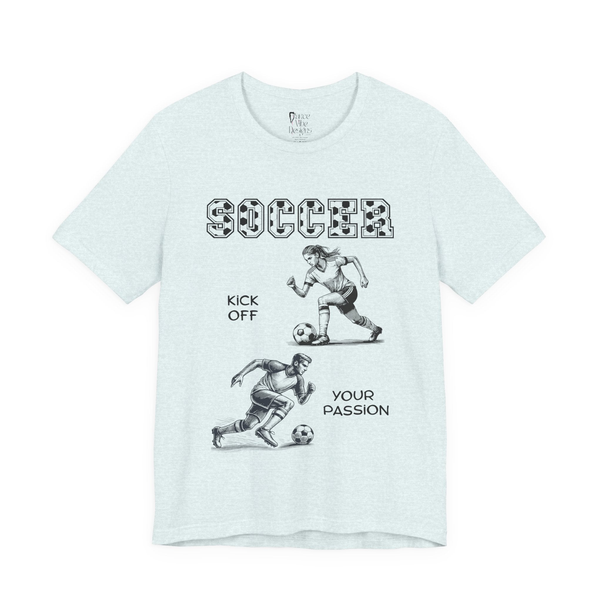 Adult Soccer Kick Off Your Passion Graphic T-Shirt