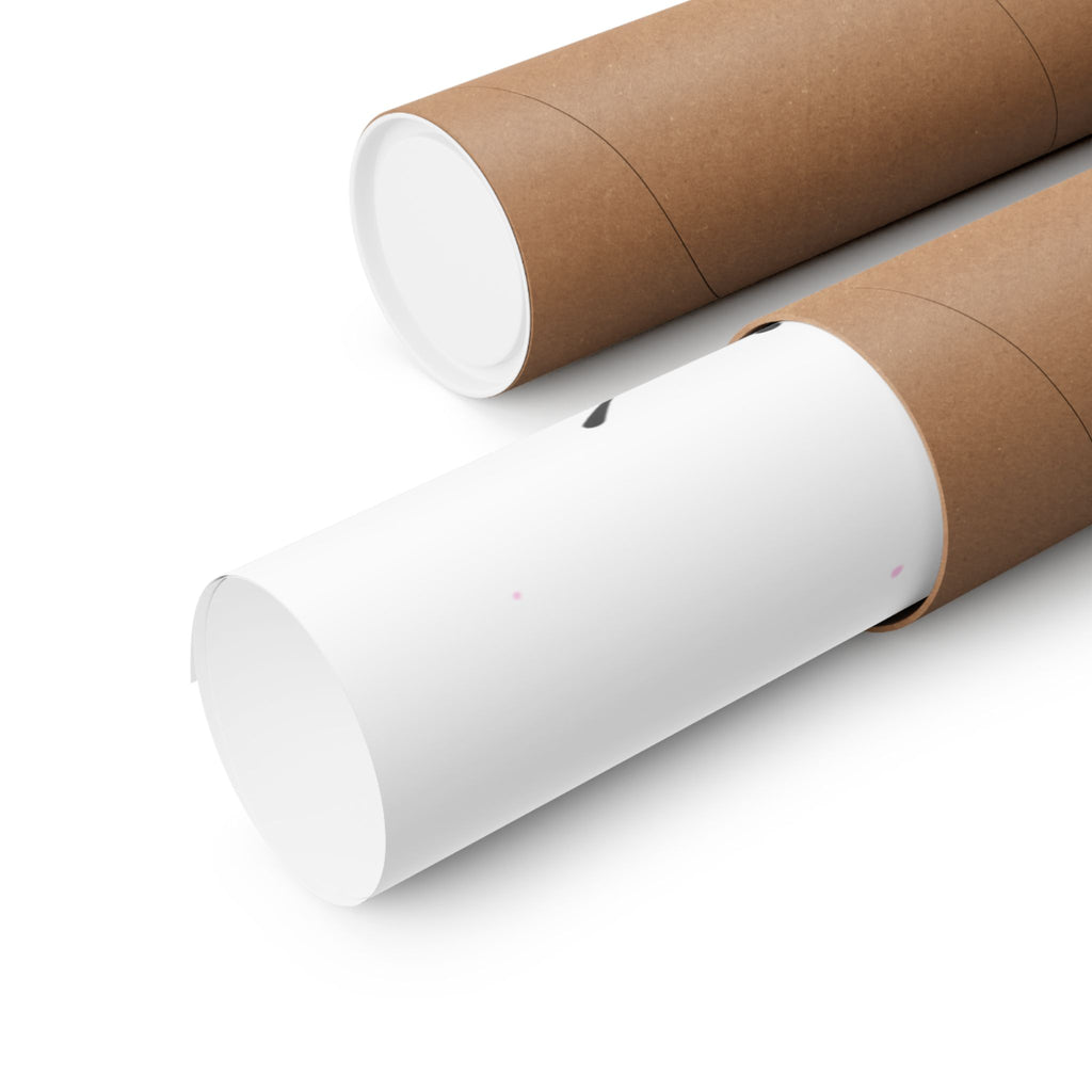 A Dancer's Prayer wall art poster rolled up view in sturdy brown shipping sleeve