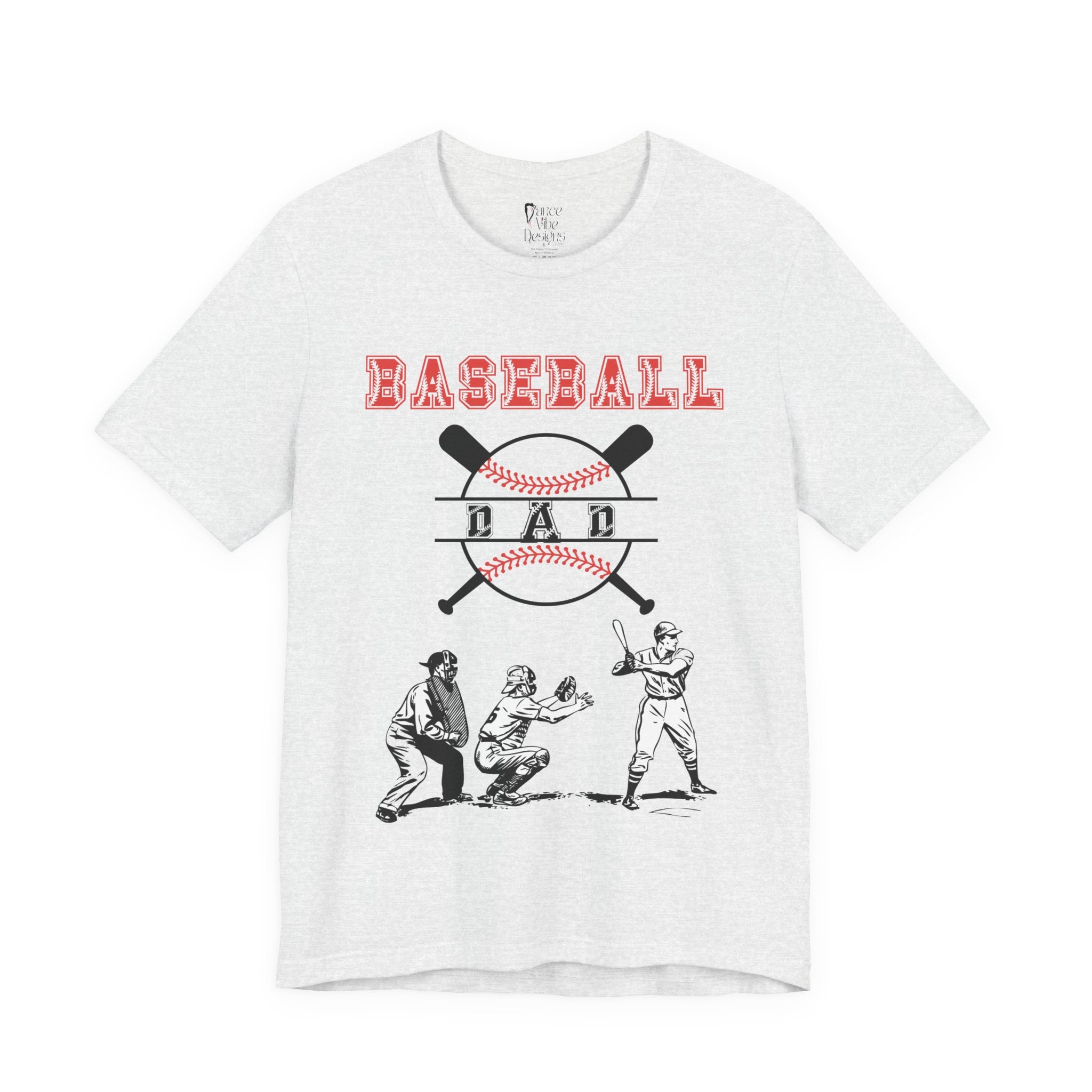 Adult Dad Baseball Graphic T-Shirt