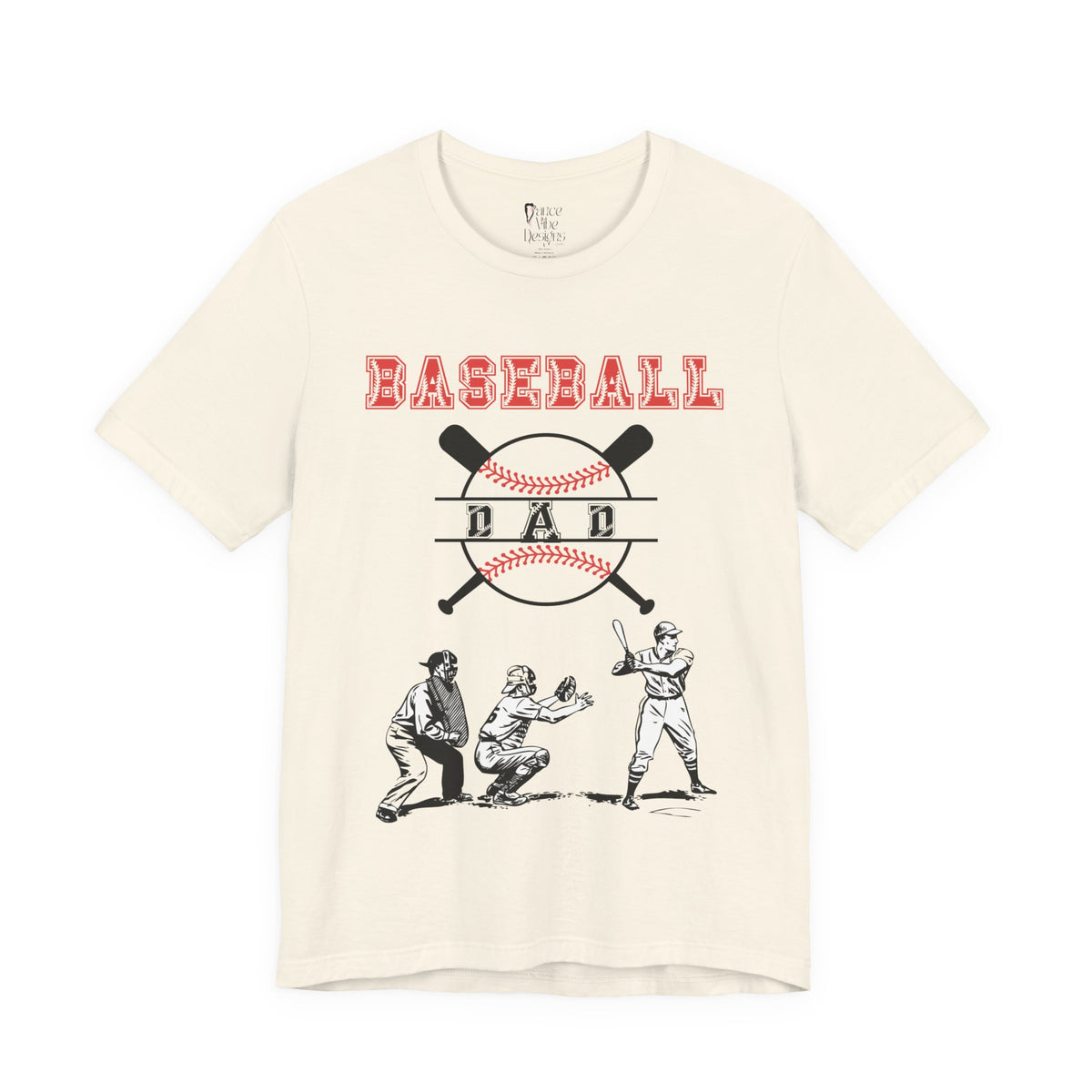 Adult Dad Baseball Graphic T-Shirt