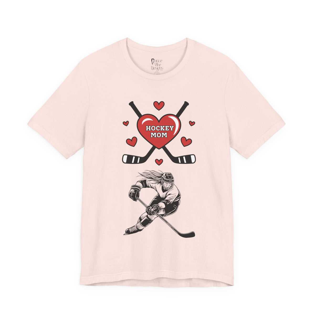 Adult Mom Hockey Daughter Graphic T-Shirt