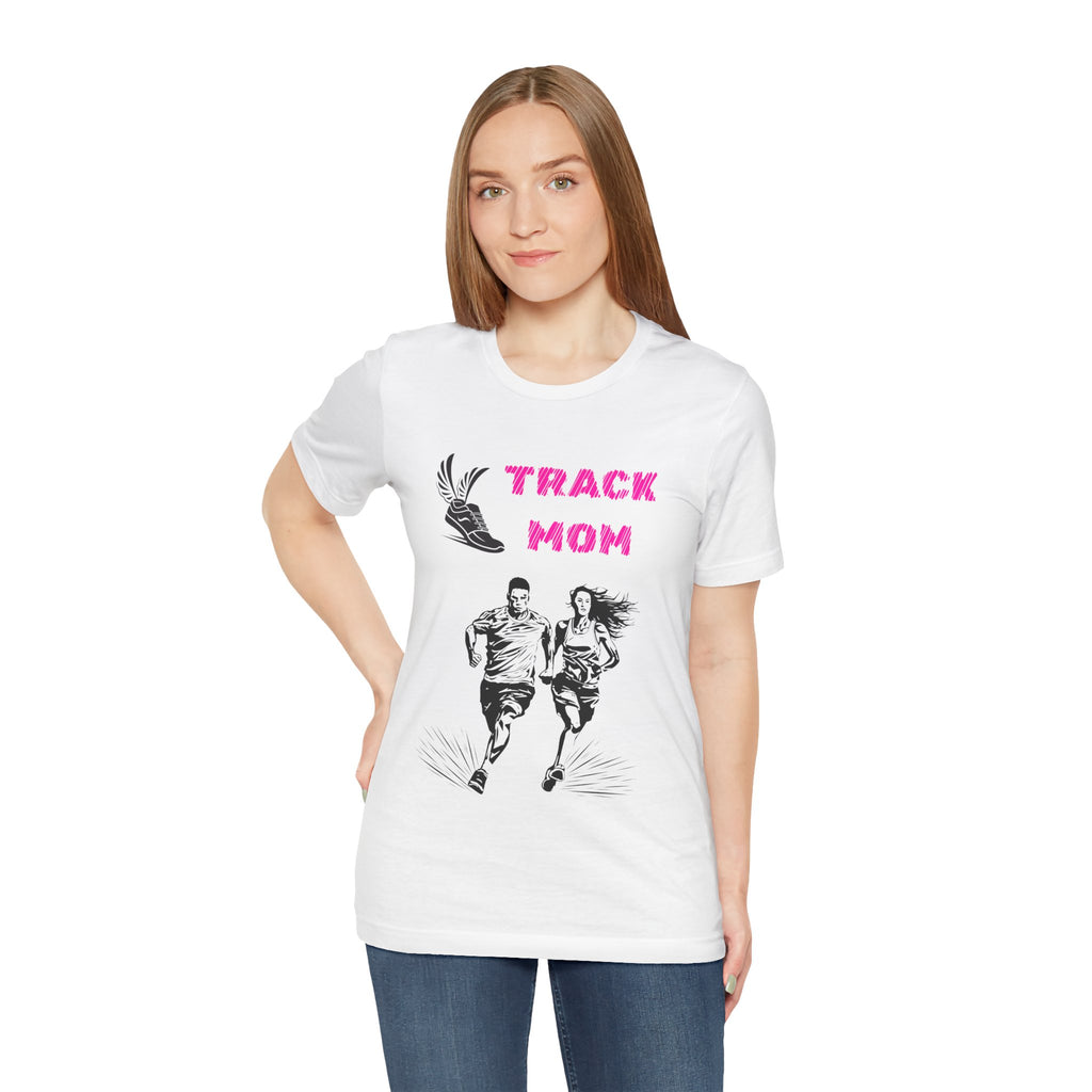 Adult Mom Track Graphic T-Shirt