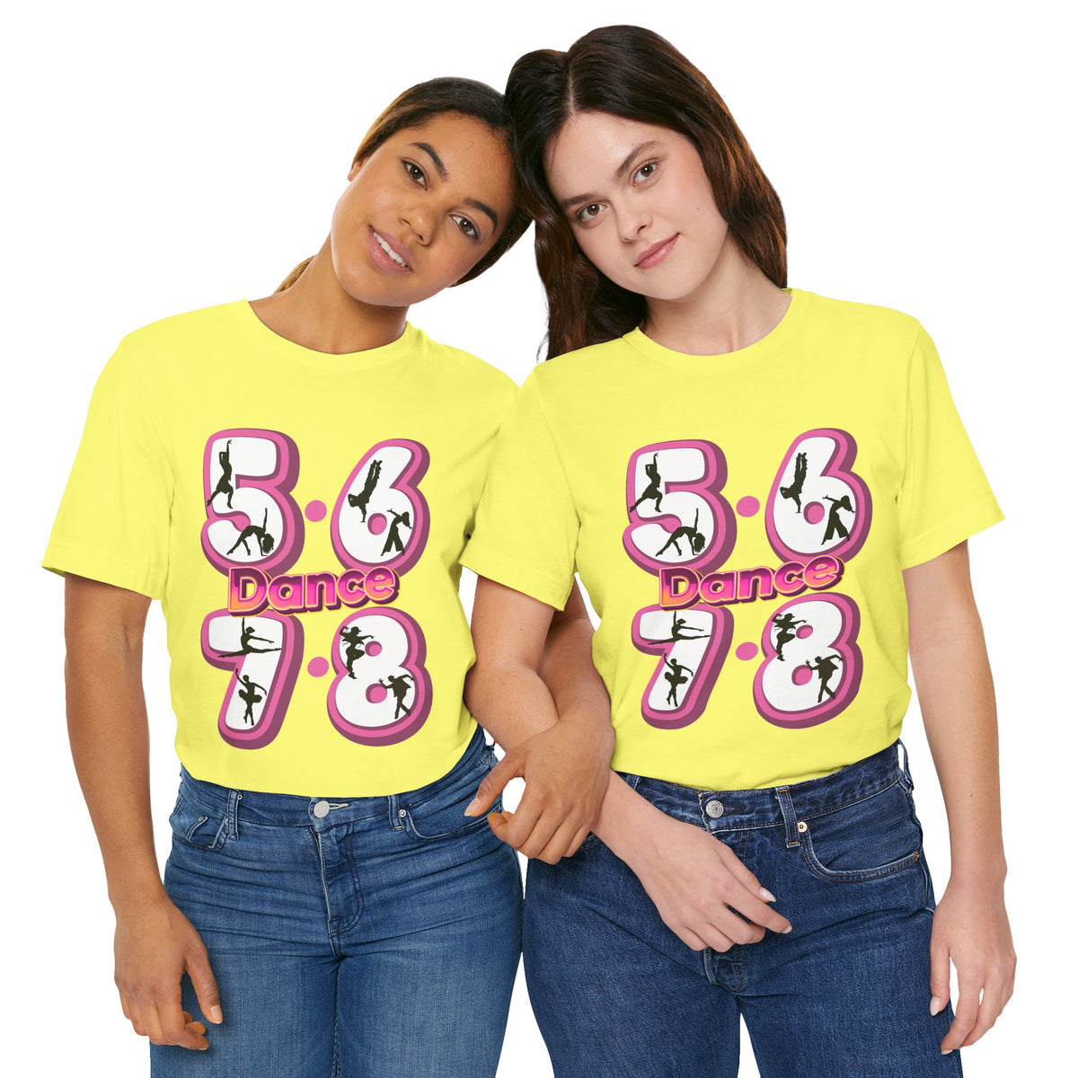 Adult 5 6 7 8 Dance Graphic T-Shirt