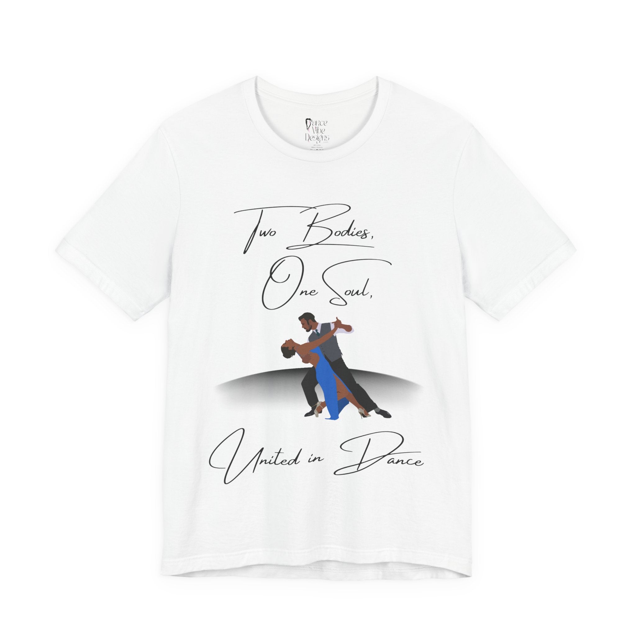 Adult Two Bodies One Soul Ballroom Latin Dance Couple Graphic T-Shirt