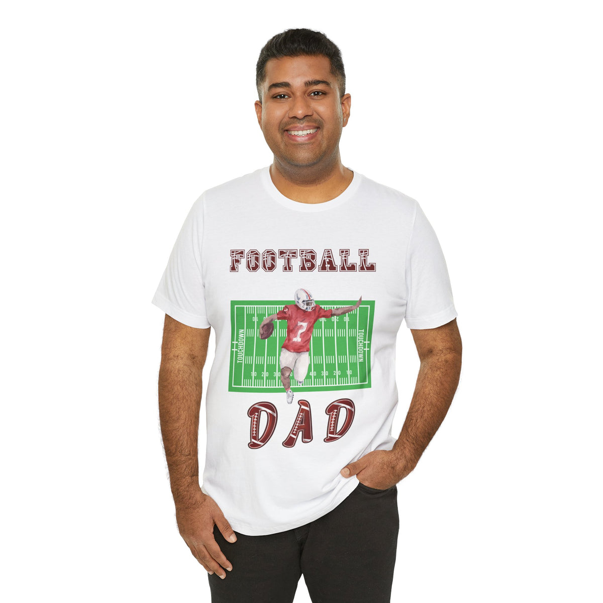 Adult Dad Football Graphic T-Shirt