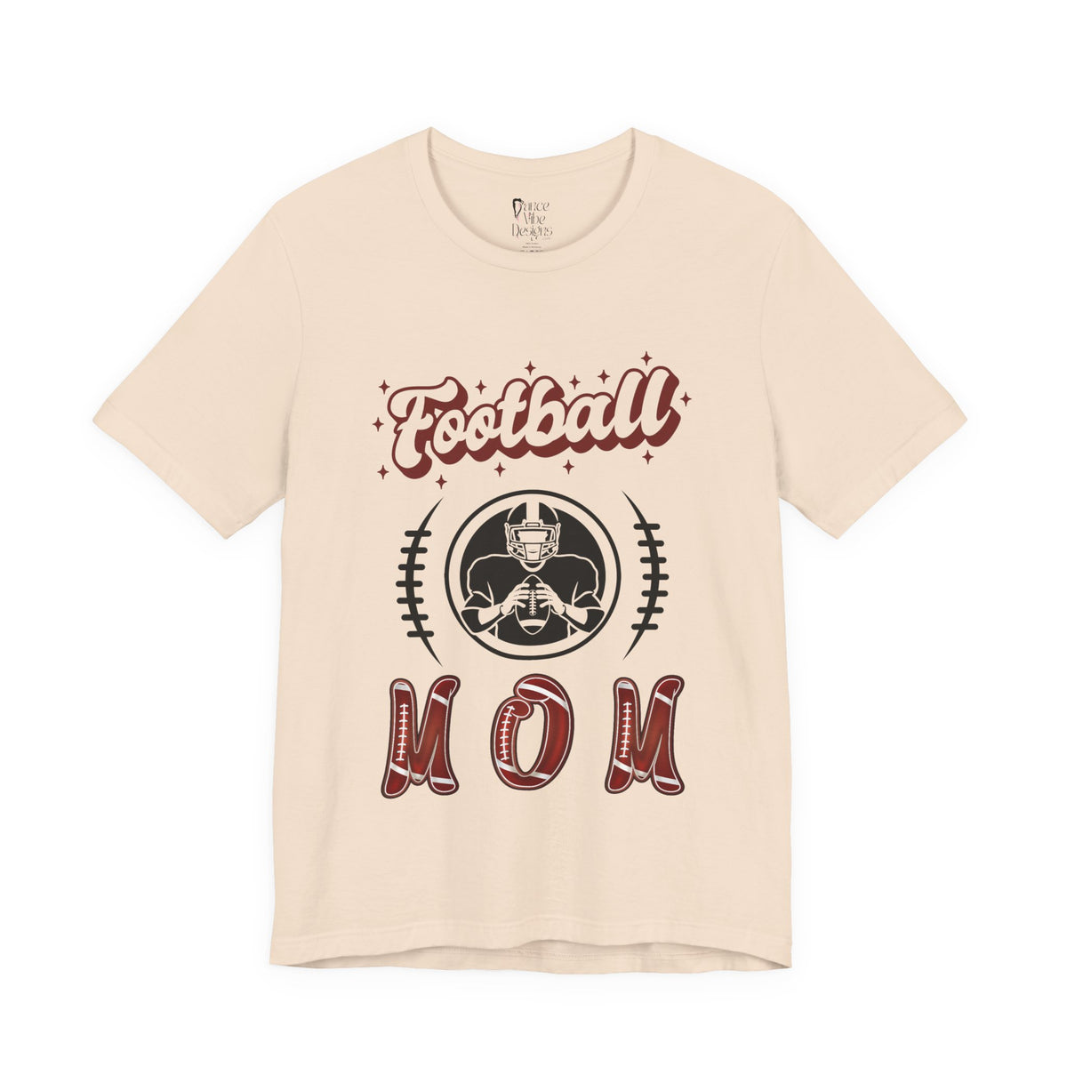 Adult Mom Football Graphic T-Shirt