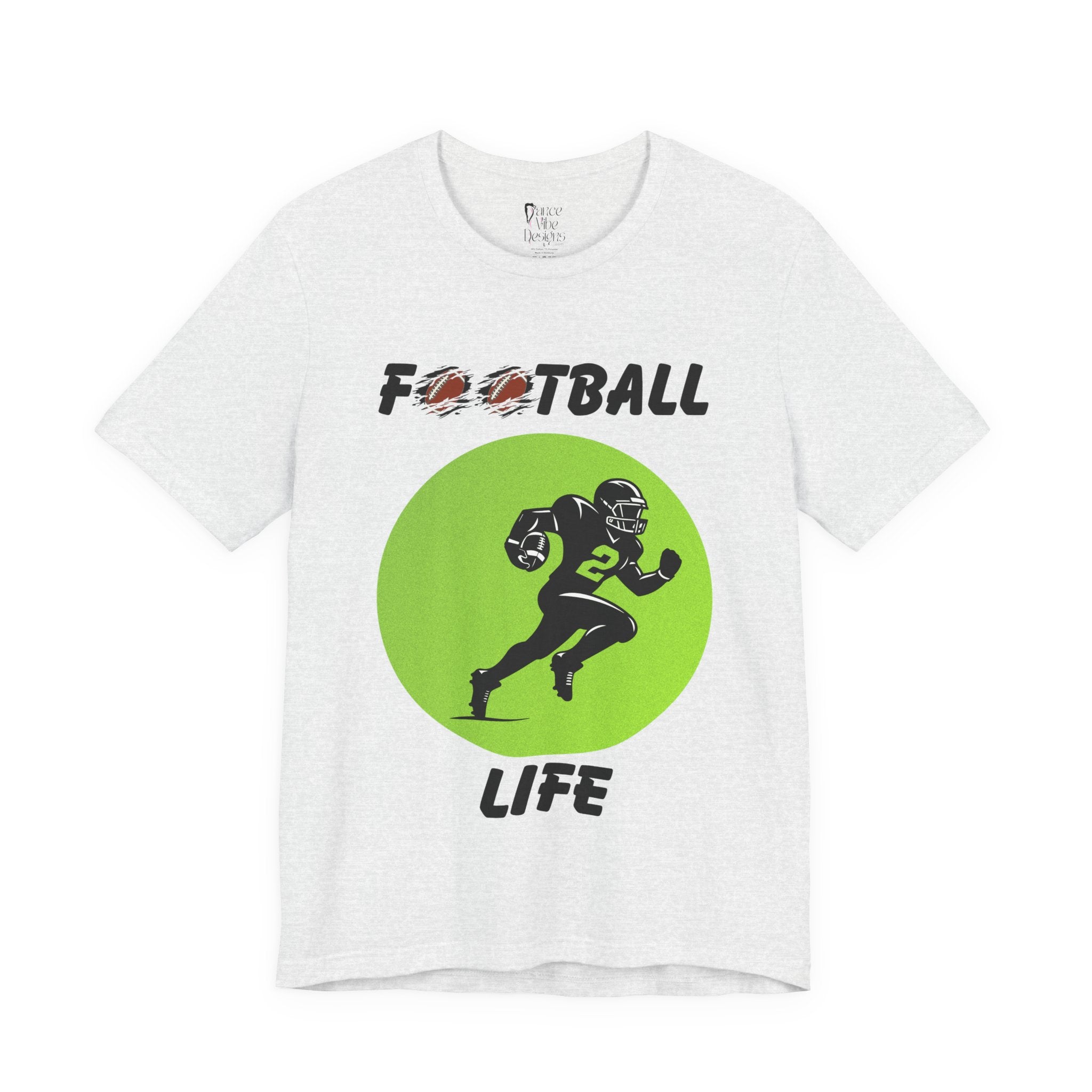 Adult Football Life Graphic T-Shirt