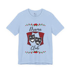 Adult Drama Club Masks Roses Graphic T-Shirt