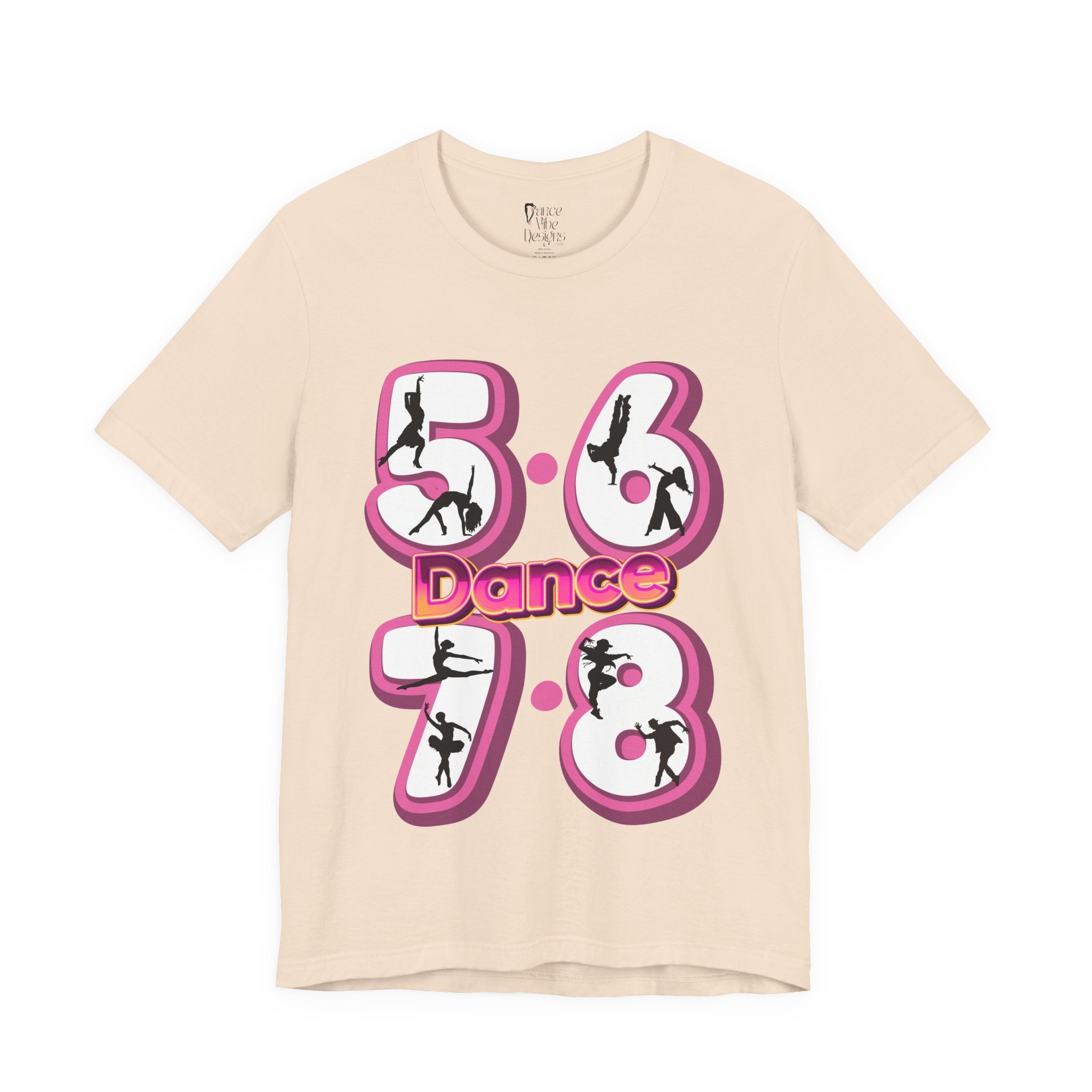 Adult 5 6 7 8 Dance Graphic T-Shirt