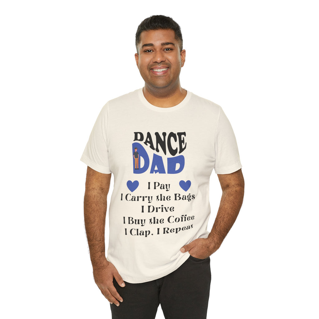 Adult Funny Dance Dad Checklist Graphic T-Shirt