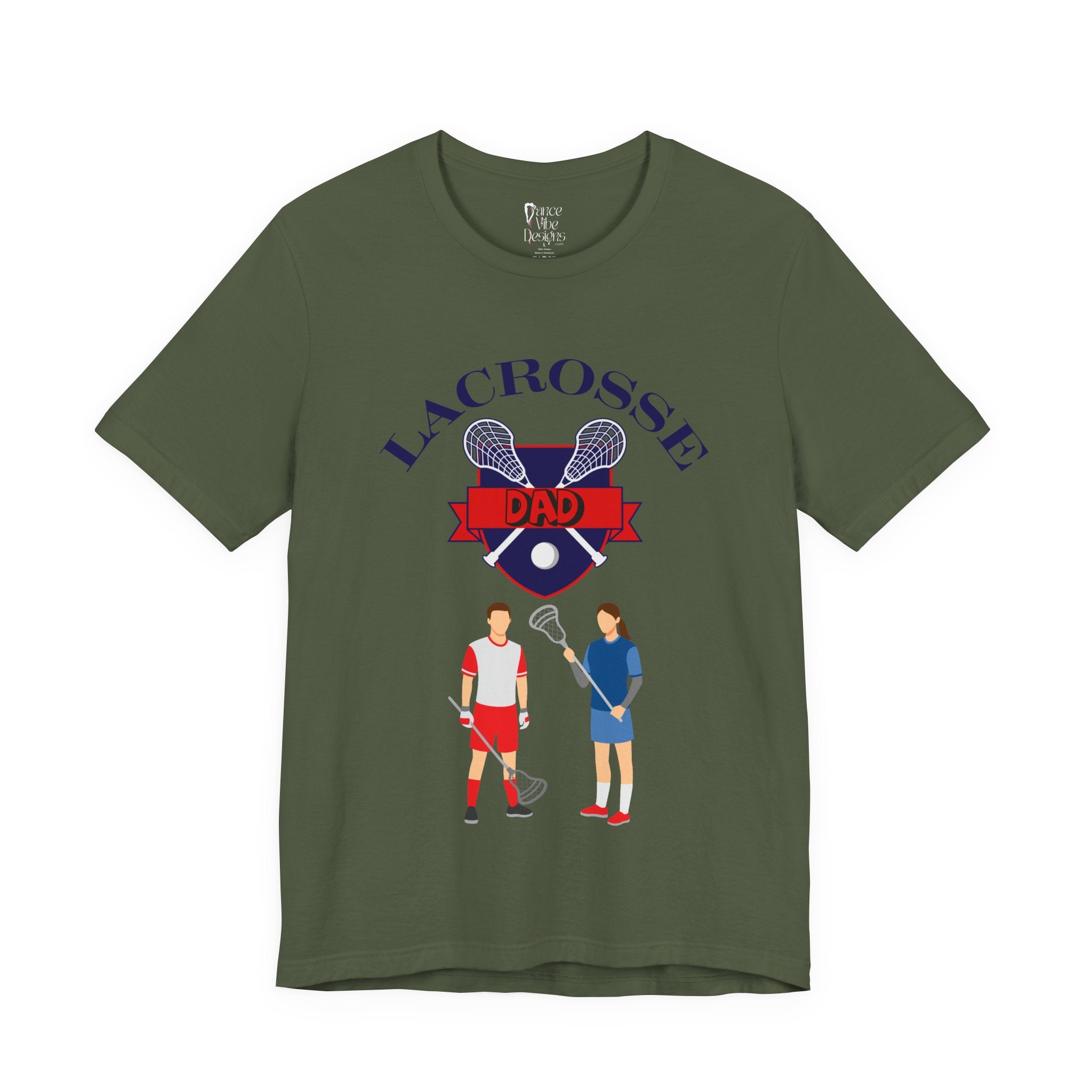 Adult Dad Lacrosse Graphic T-Shirt