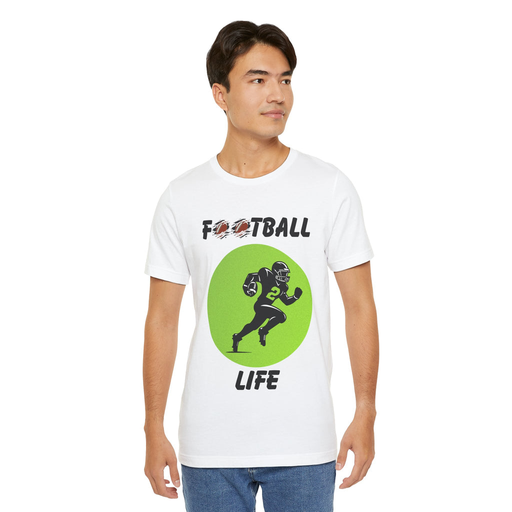 Adult Football Life Graphic T-Shirt