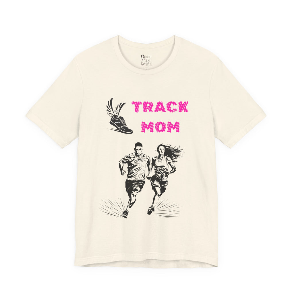Adult Mom Track Graphic T-Shirt