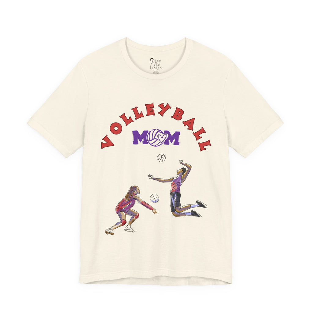Adult Mom Volleyball Sportswear Graphic T-Shirt