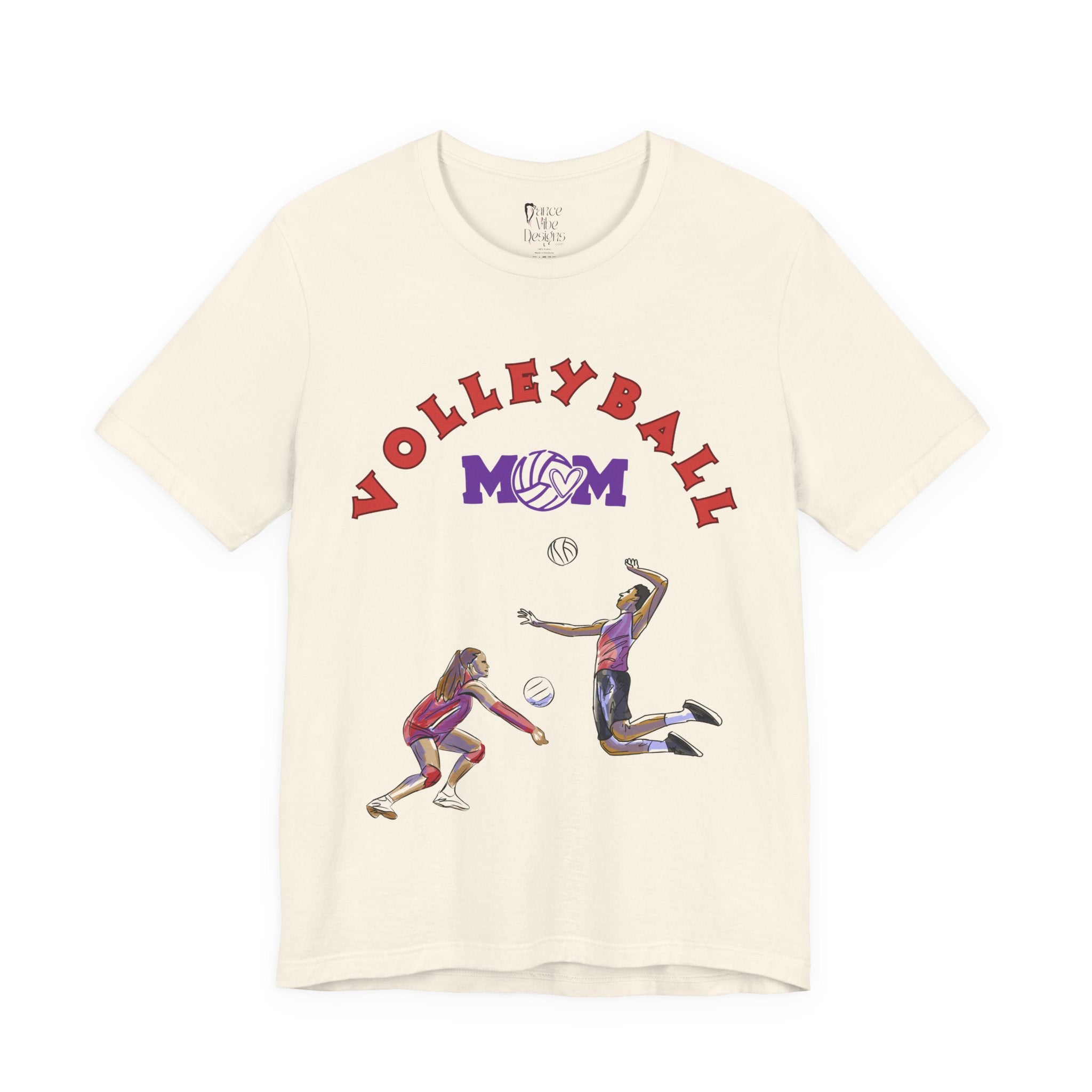 Adult Mom Volleyball Sportswear Graphic T-Shirt