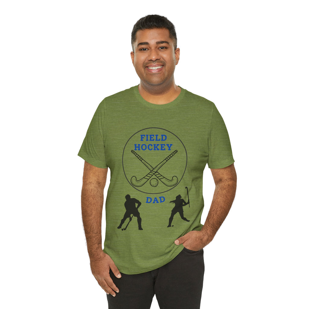 Adult Dad Field Hockey Graphic T-Shirt
