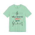 Adult Where Words Fail Music Speaks Graphic T-Shirt