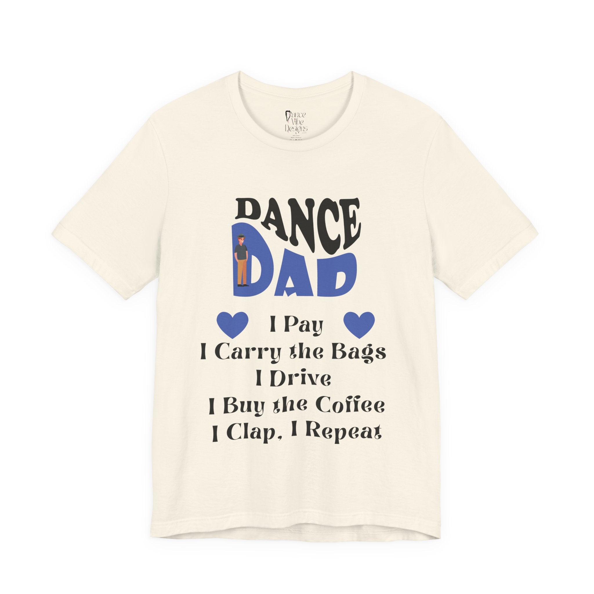 Adult Funny Dance Dad Checklist Graphic T-Shirt