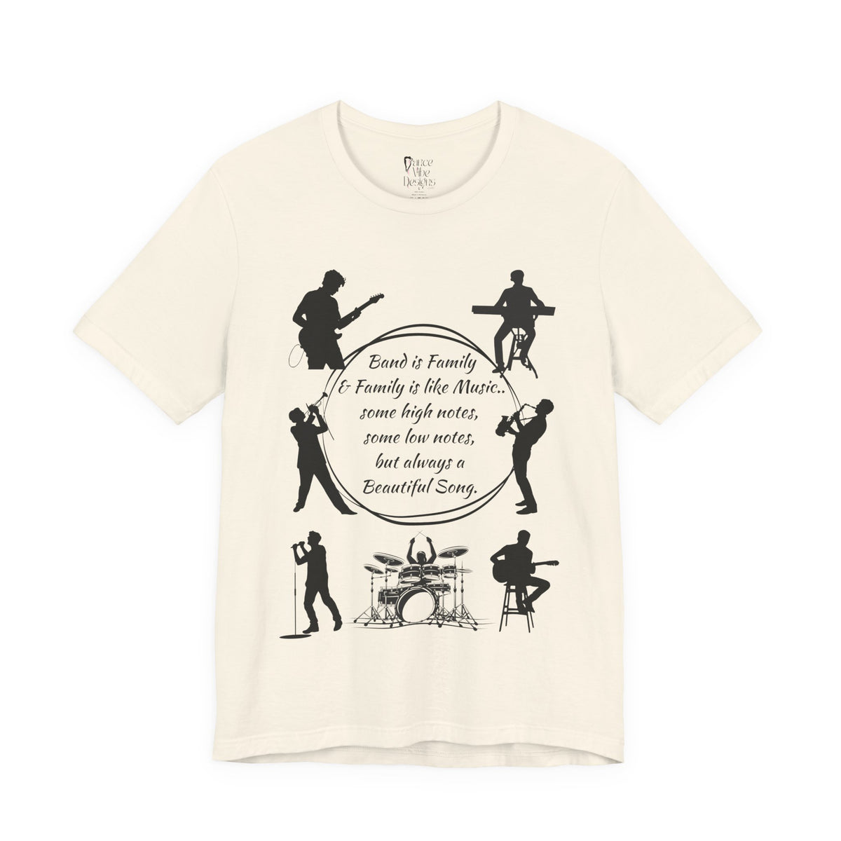 Adult Band Is Family Graphic T-Shirt