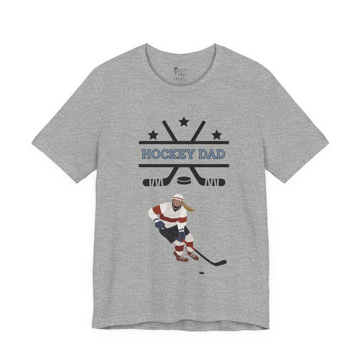 Adult Dad Hockey Daughter Graphic T-Shirt