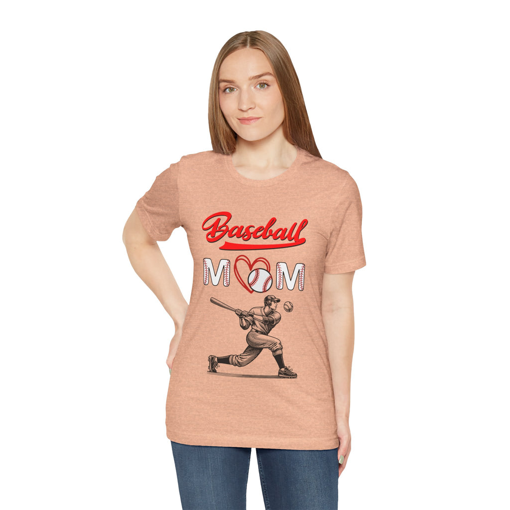 Adult Mom Baseball Graphic T-Shirt