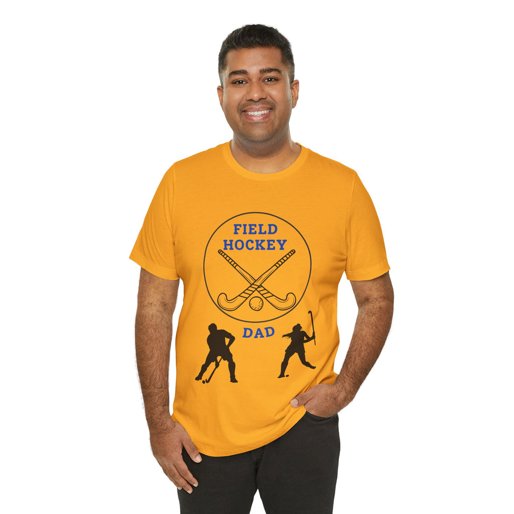Adult Dad Field Hockey Graphic T-Shirt