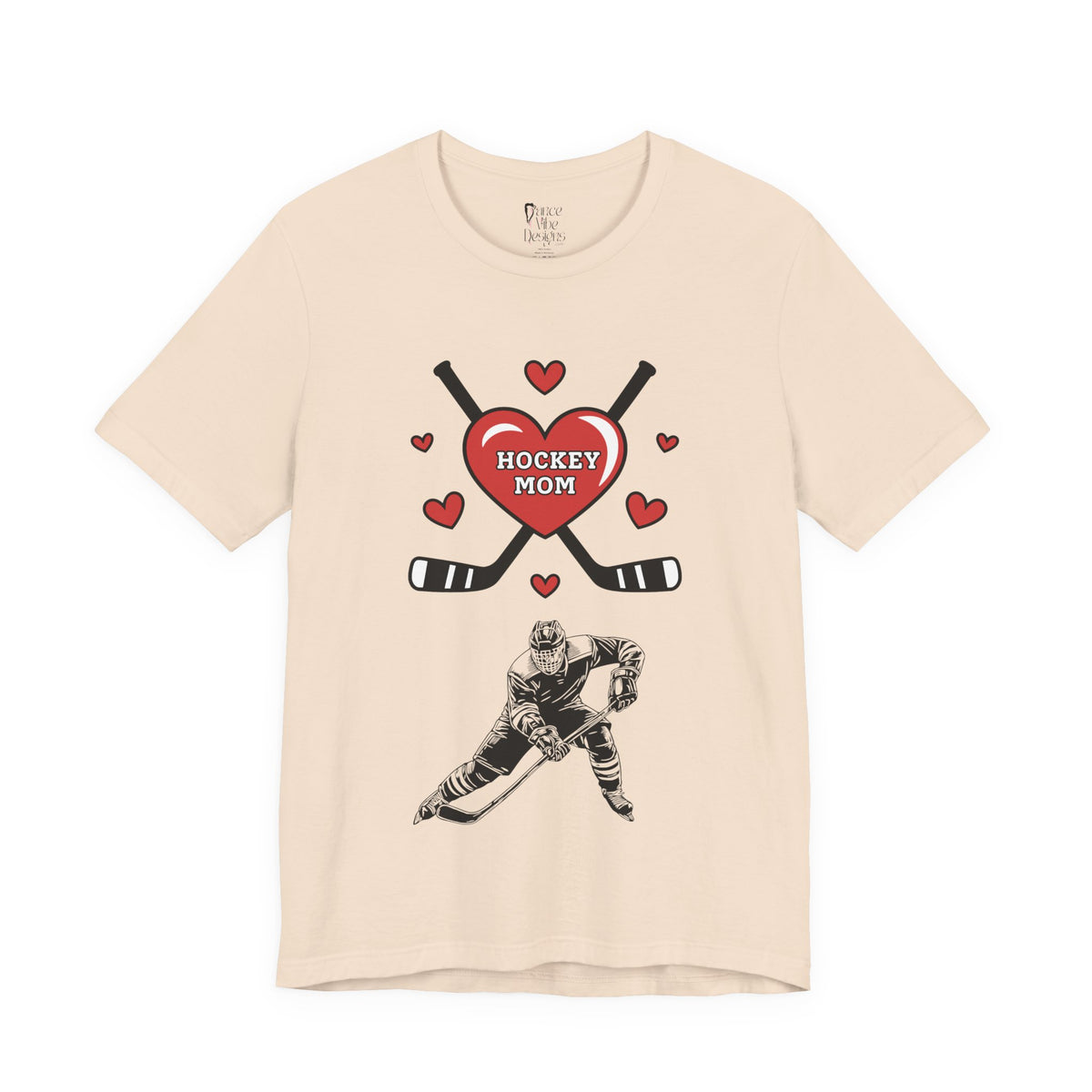 Adult Mom Hockey Son Graphic T-Shirt