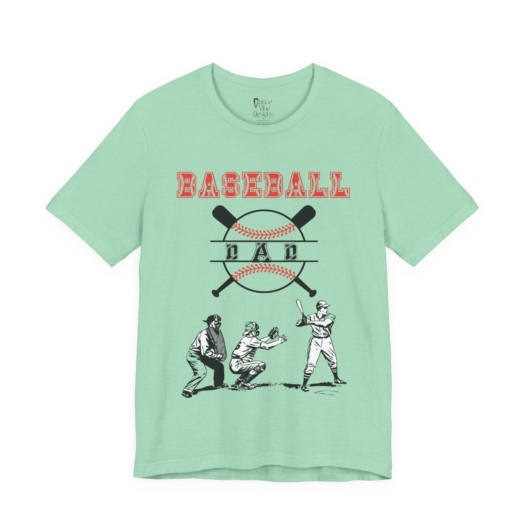 Adult Dad Baseball Graphic T-Shirt