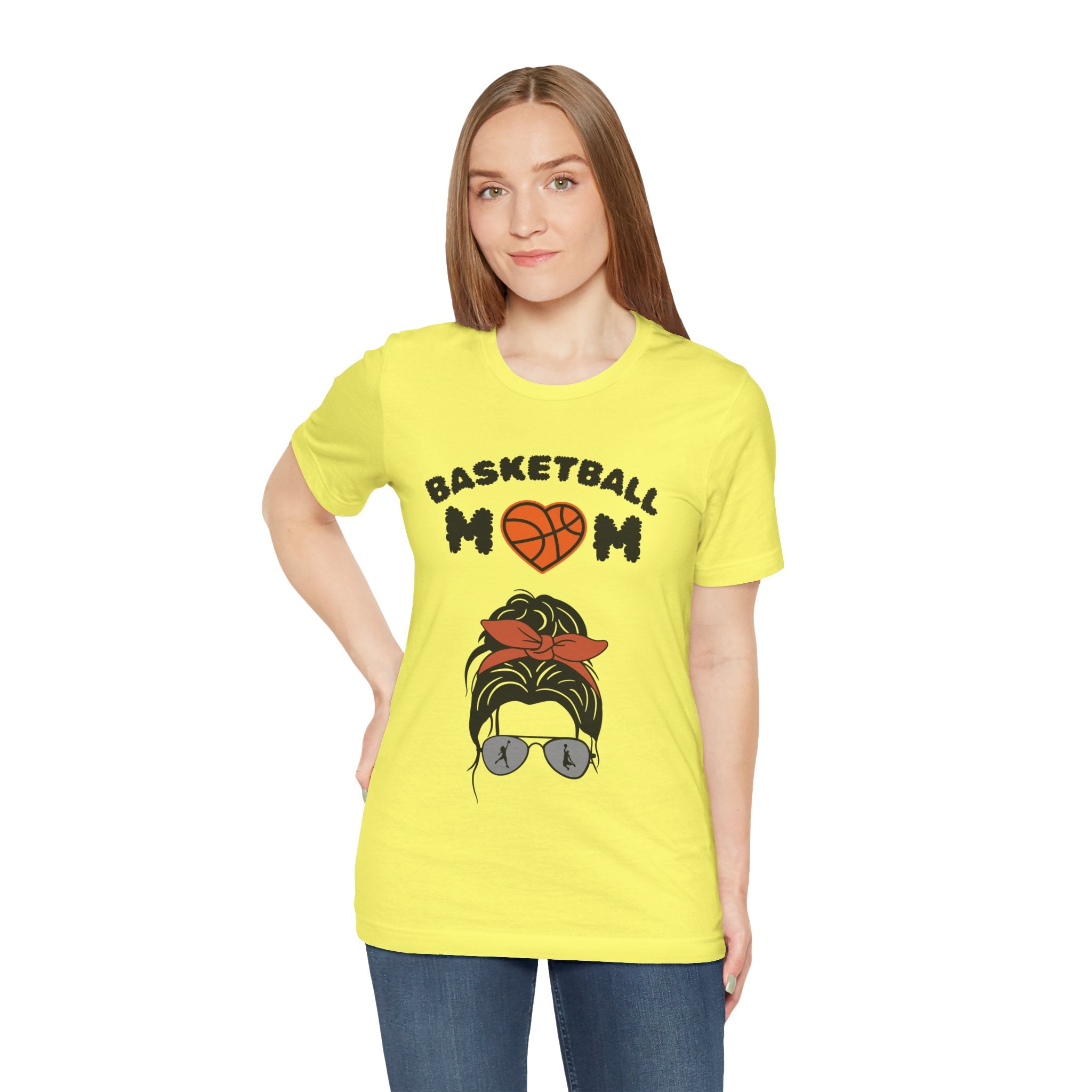 Adult Mom Basketball Graphic T-Shirt