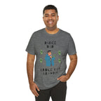Adult Funny Broke But Brawny Dance Dad Graphic T-Shirt