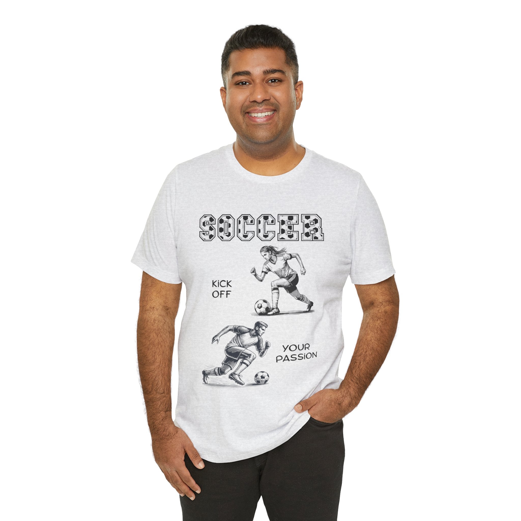 Adult Soccer Kick Off Your Passion Graphic T-Shirt