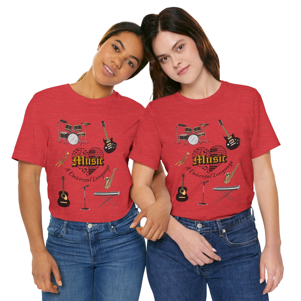 Adult Music A Universal Language Graphic T-Shirt