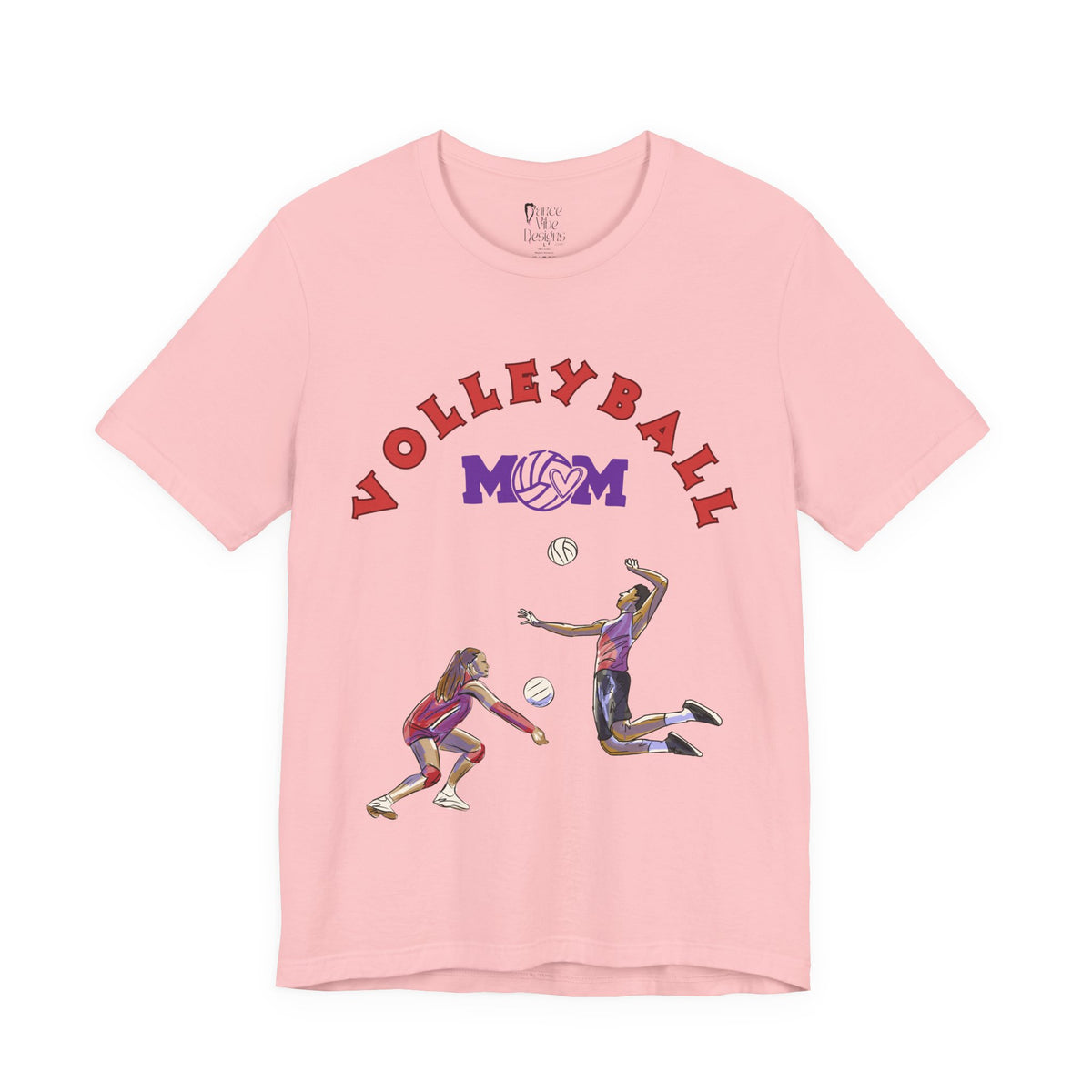 Adult Mom Volleyball Sportswear Graphic T-Shirt
