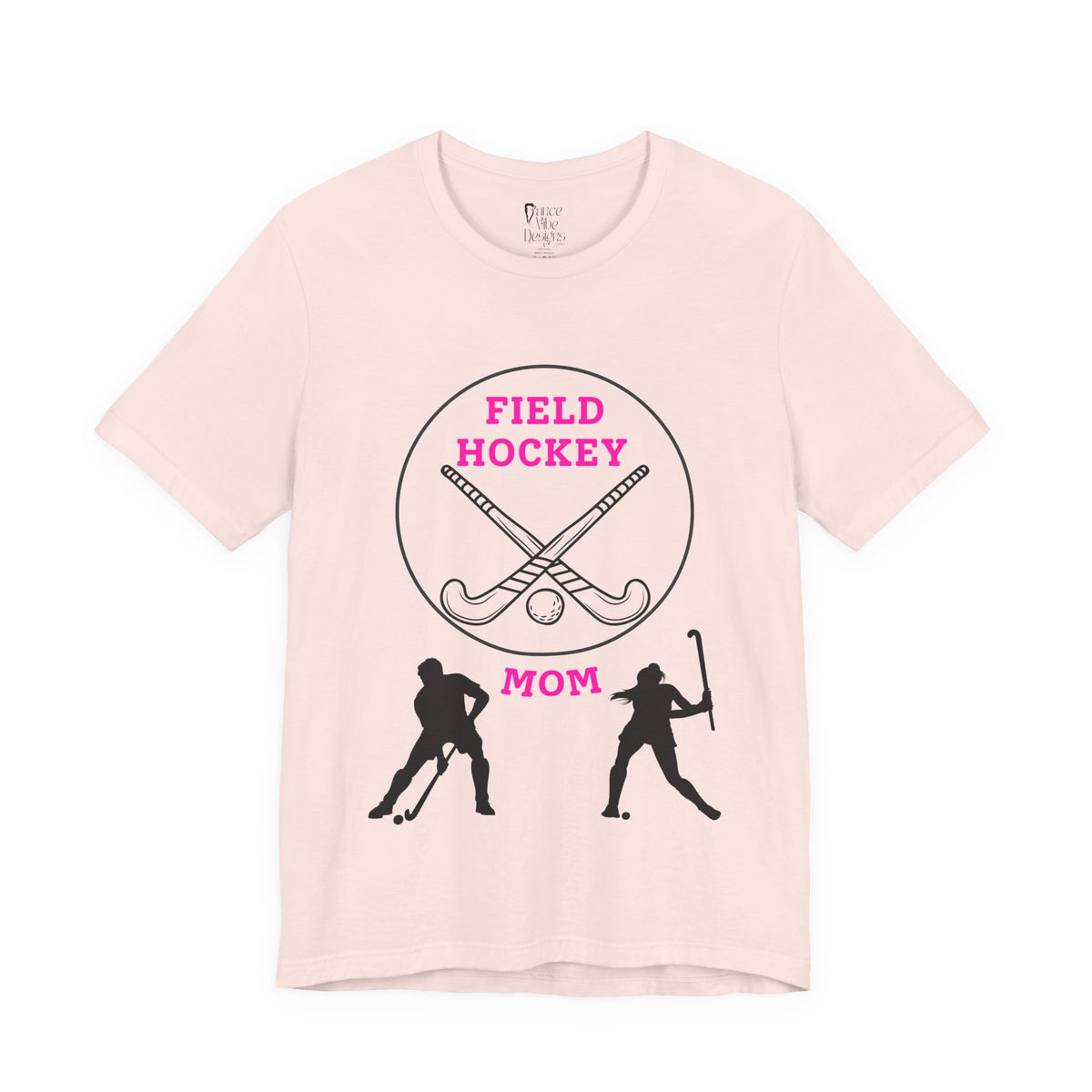 Adult Mom Field Hockey Graphic T-Shirt