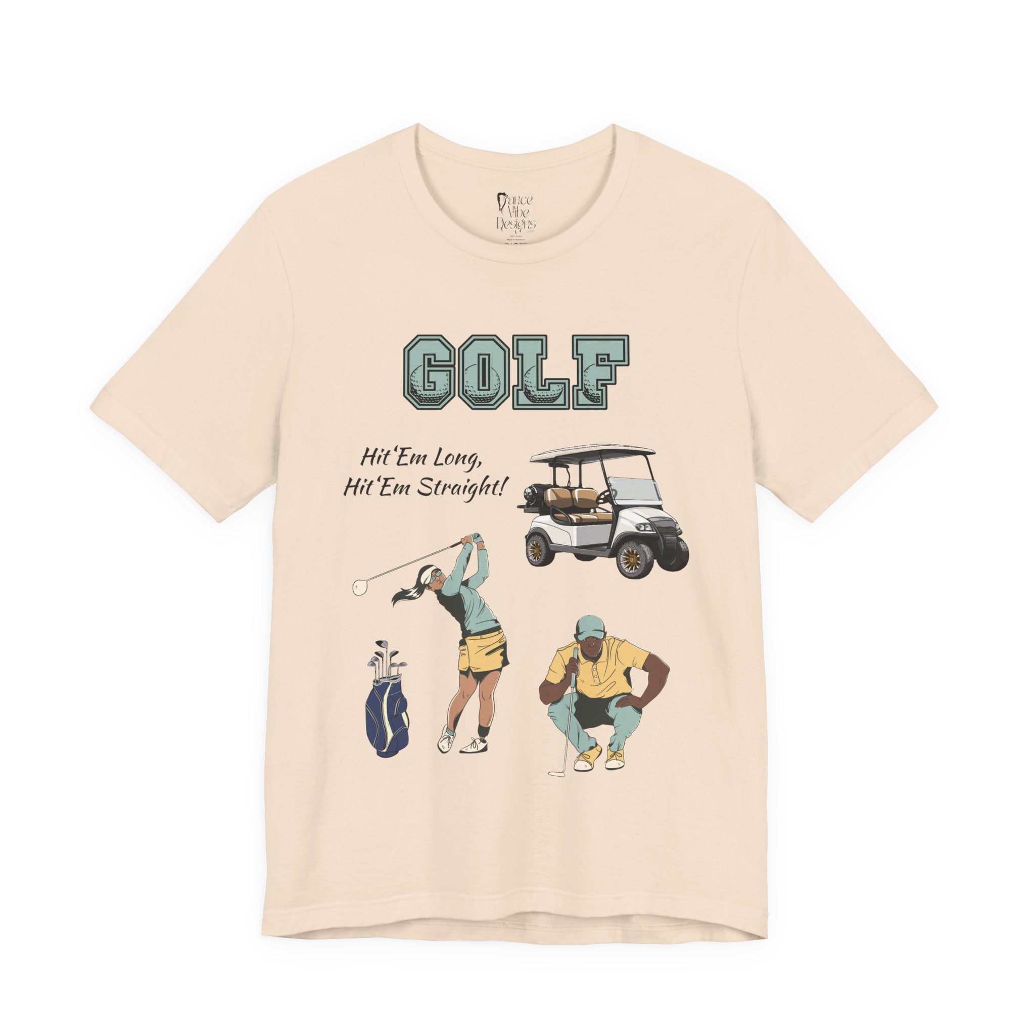 Adult Golf Hit 'Em Long Graphic T-Shirt