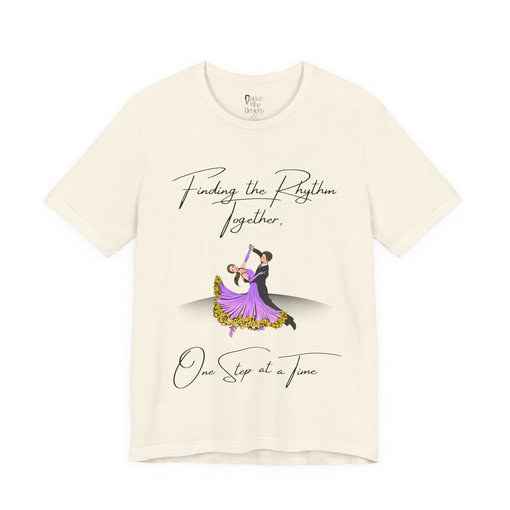 Adult Finding Rhythm Together Ballroom Latin Dance Couple Graphic T-Shirt