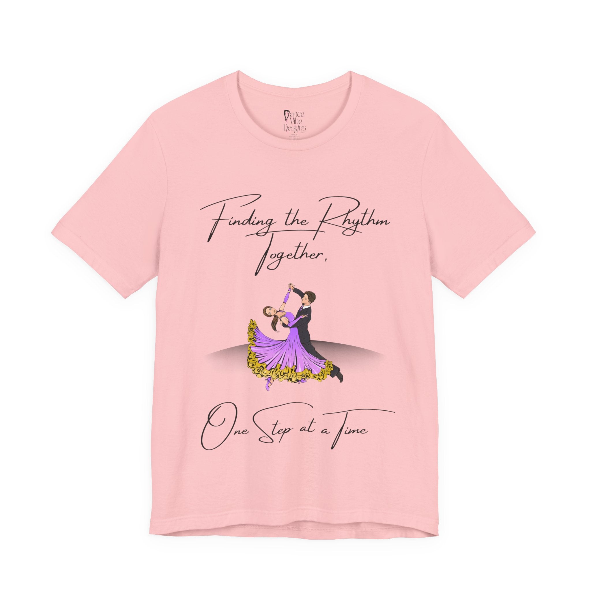 Adult Finding Rhythm Together Ballroom Latin Dance Couple Graphic T-Shirt