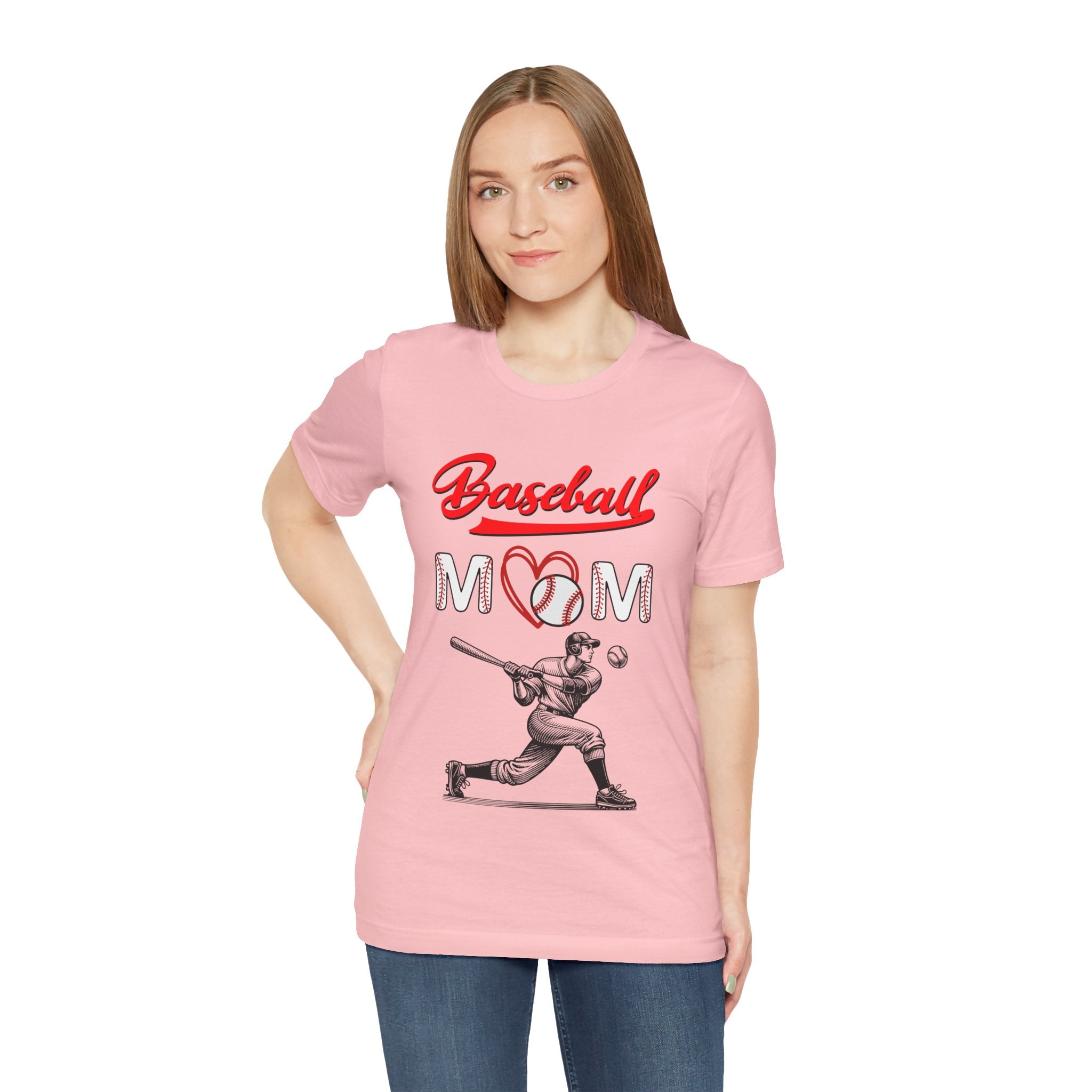 Adult Mom Baseball Graphic T-Shirt