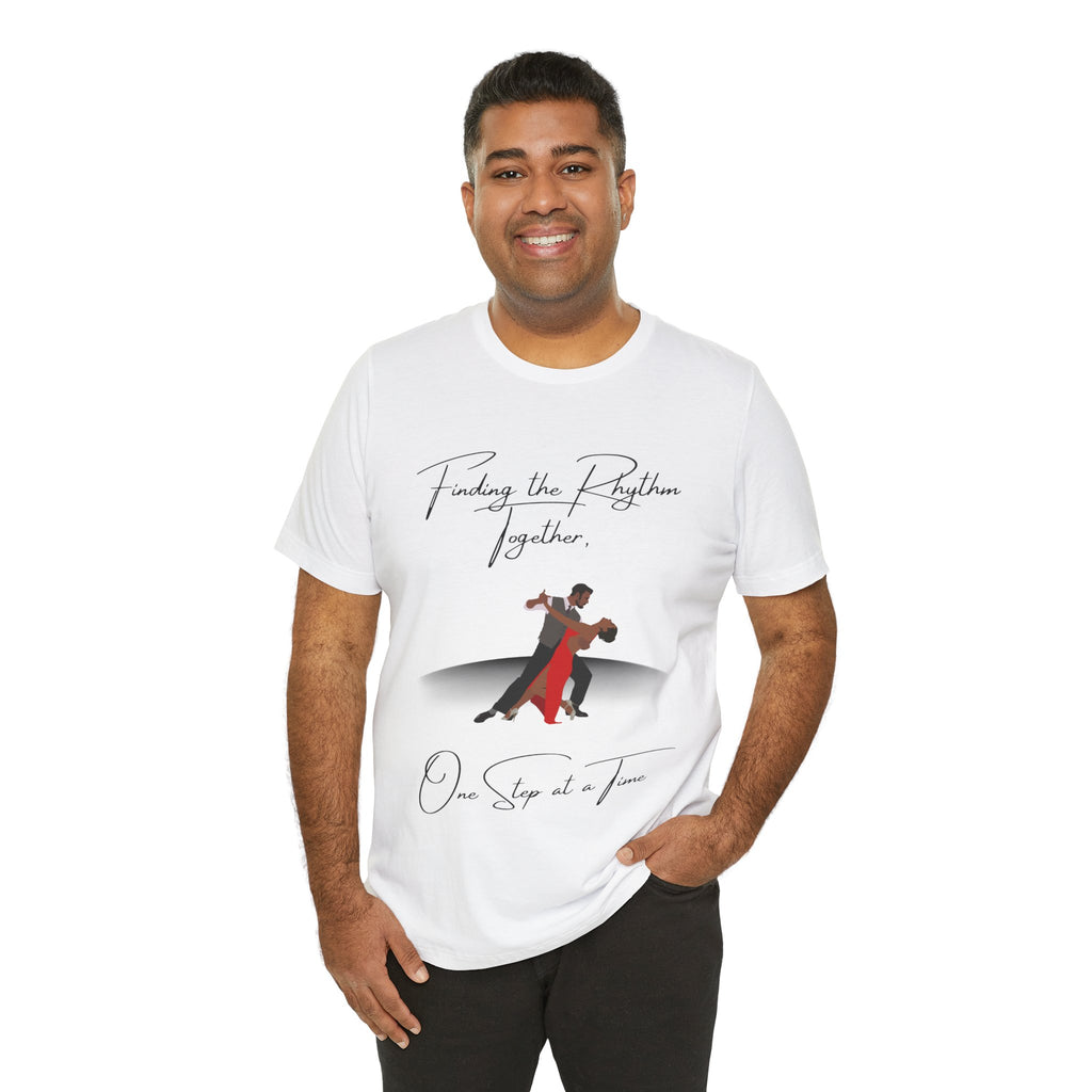 Adult Finding Rhythm Together Ballroom Latin Dance Couple Graphic T-Shirt