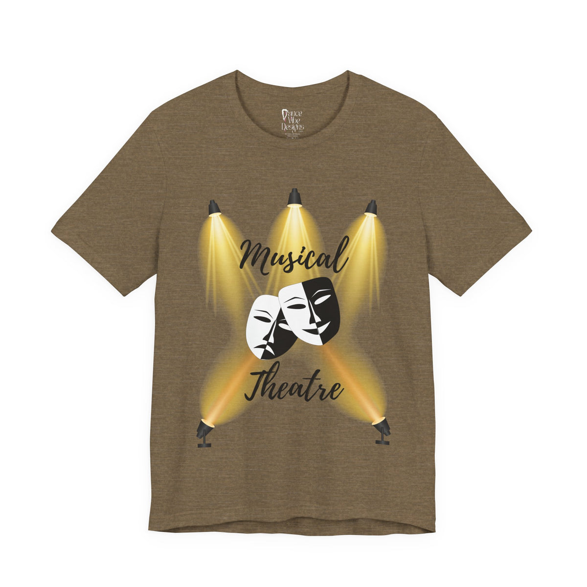 Adult Musical Theater Spotlight Graphic T-Shirt
