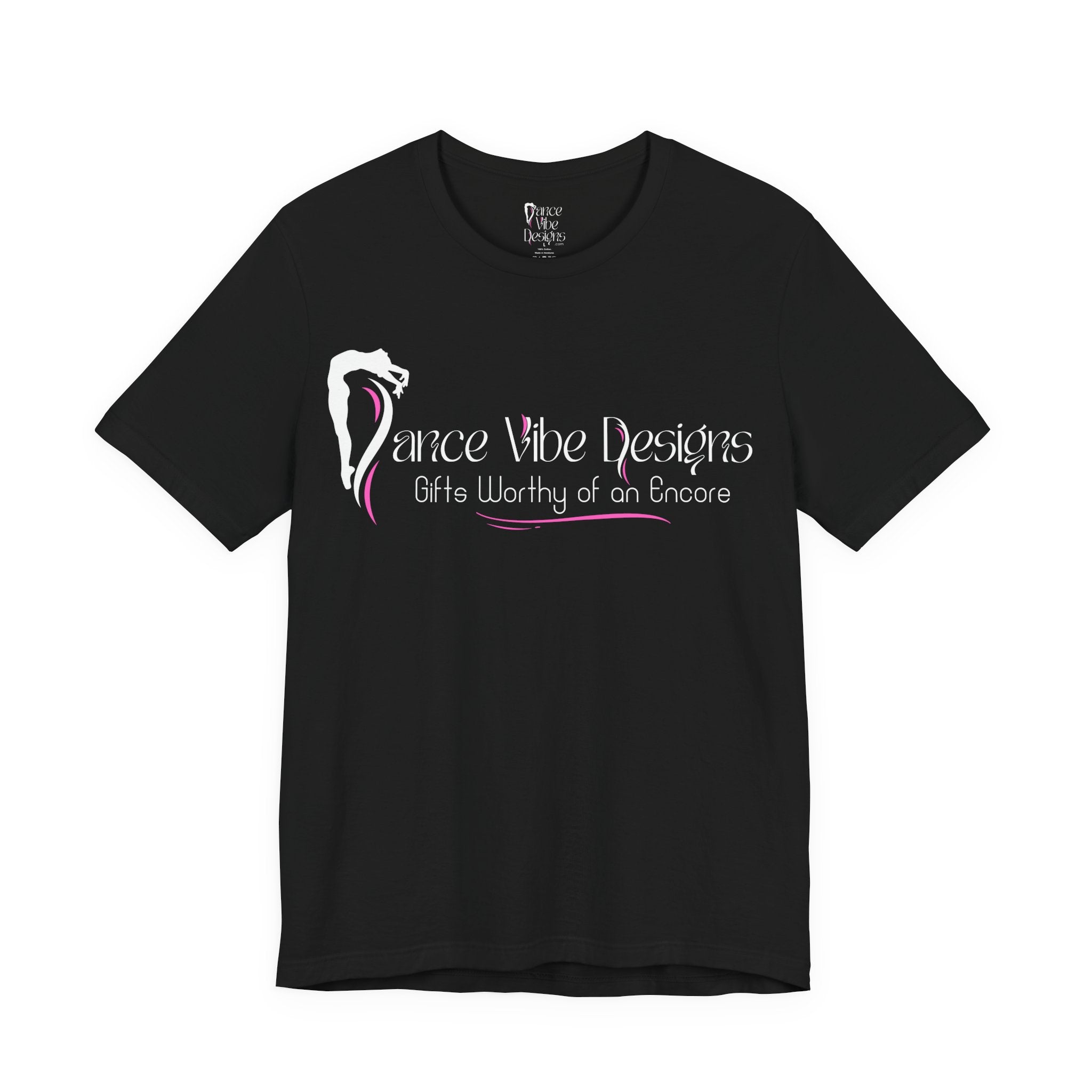 Adult Dance Vibe Designs PRINTED FRONT & BACK Graphic T-Shirt