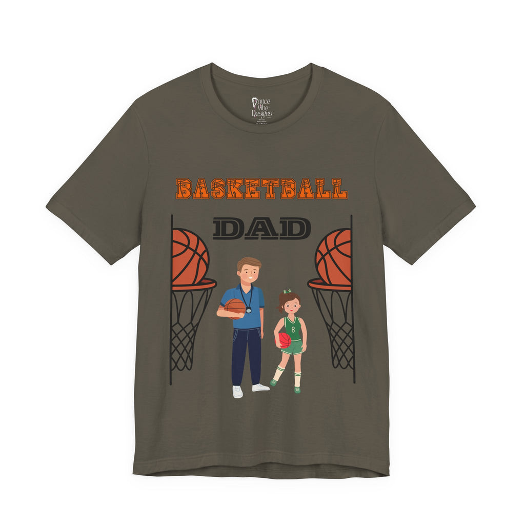 Adult Dad Basketball Daughter Graphic T-Shirt