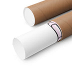 Rolled up ballet poster wall art in sturdy brown shipping tubes
