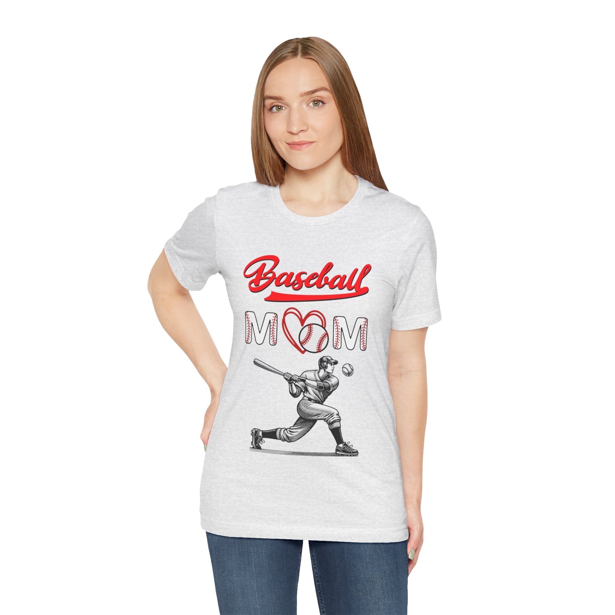 Adult Mom Baseball Graphic T-Shirt