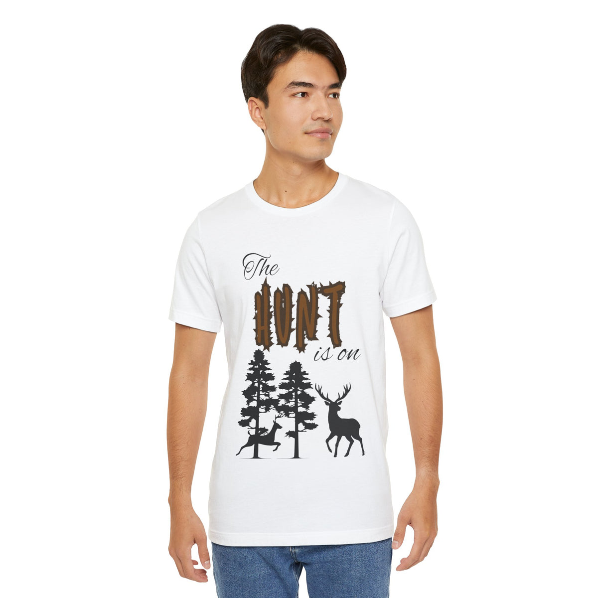 Adult Hunting The Hunt Is On Graphic T-Shirt