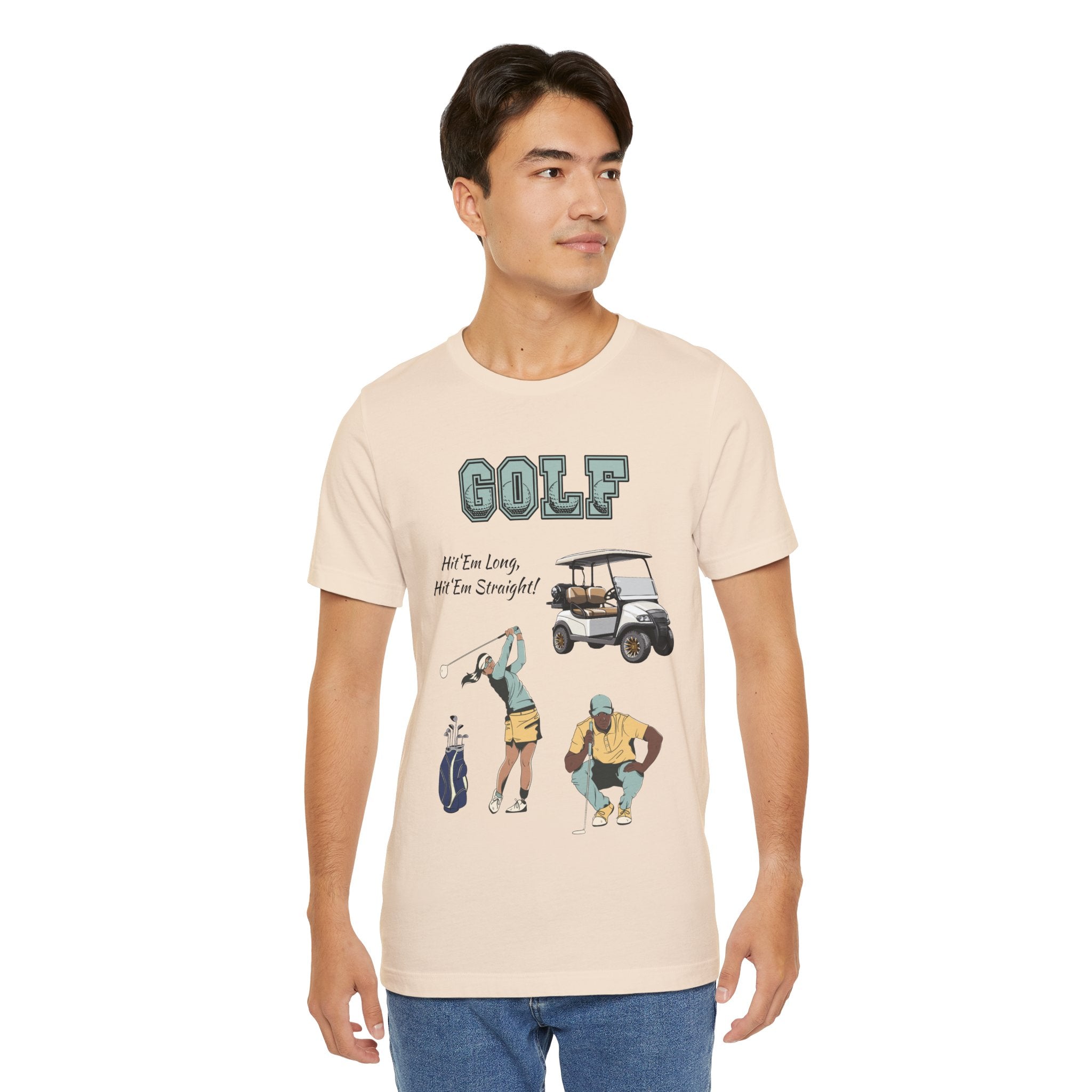 Adult Golf Hit 'Em Long Graphic T-Shirt
