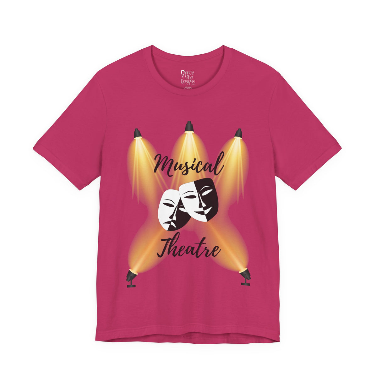 Adult Musical Theater Spotlight Graphic T-Shirt
