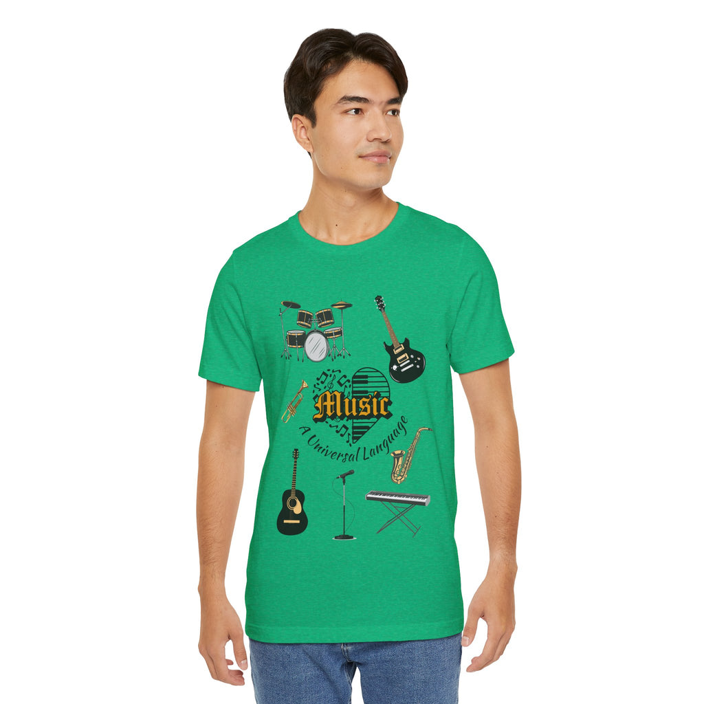 Adult Music A Universal Language Graphic T-Shirt